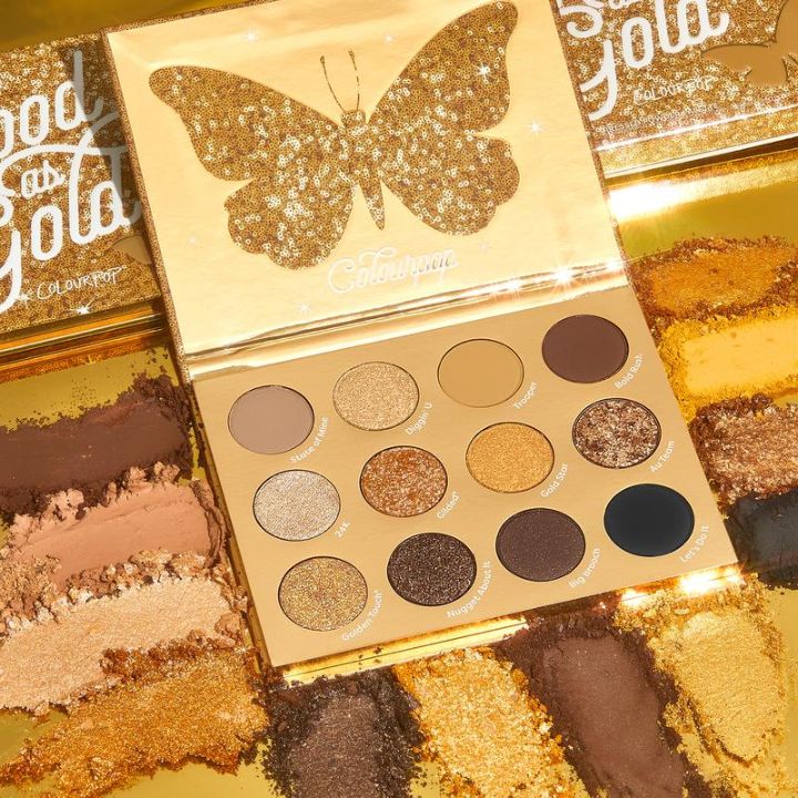 Bảng màu mắt Colourpop Good as Gold 12 ô
