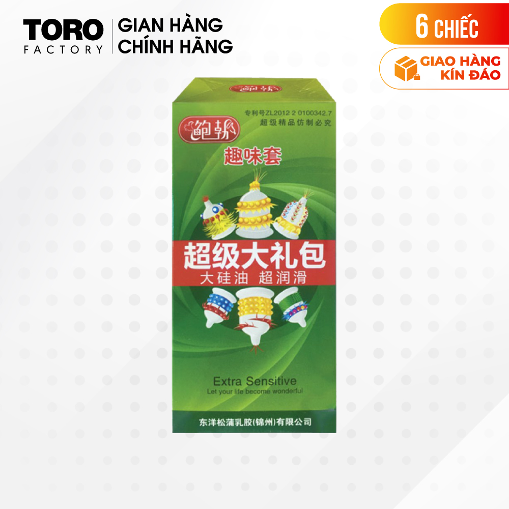 Bao cao su runbo gai lớn - hộp 6 cái | toro factory