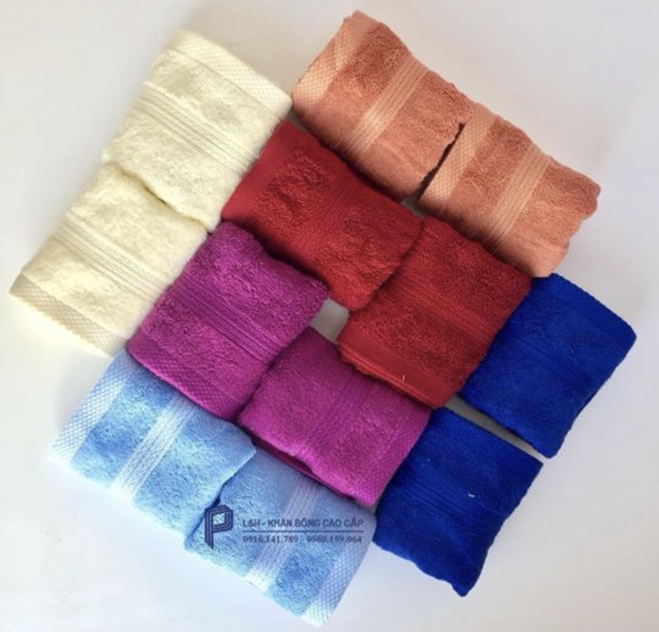 Khăn lau mặt cotton, modal cao cấp, kt 30 *50cm