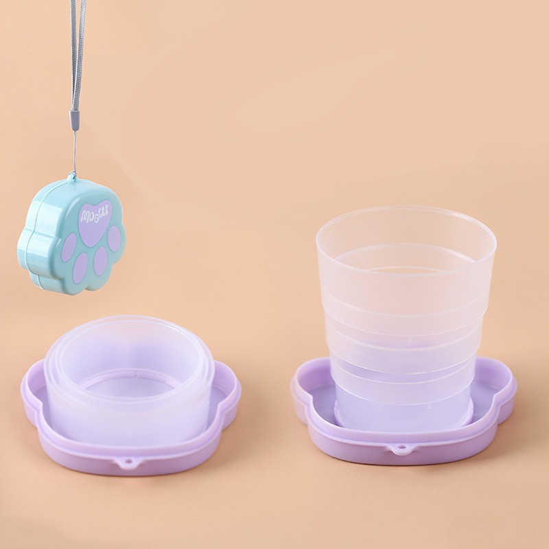 Ly uống nước silicon gấp gọn du lịch