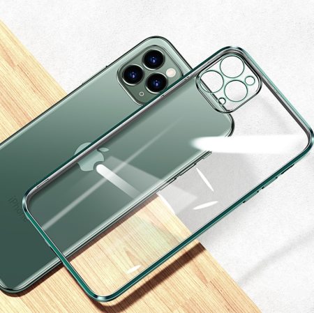 Ốp lưng [VIỀN VUÔNG BẢO VỆ CAMERA] iPhone 12/ 12 Pro/ 12 Pro Max - 11/ 11 Pro/ 11 Pro Max Silicon trong viền màu KST Chư