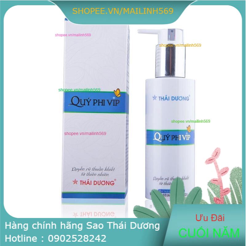 Dung dịch vệ sinh phụ nữ Quý Phi Vip Sao Thái Dương 120ml