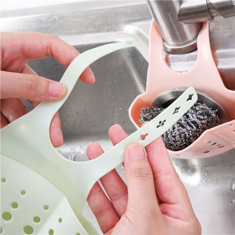 [Giỏ đựng lưới rửa bát] và xà bông (e7)