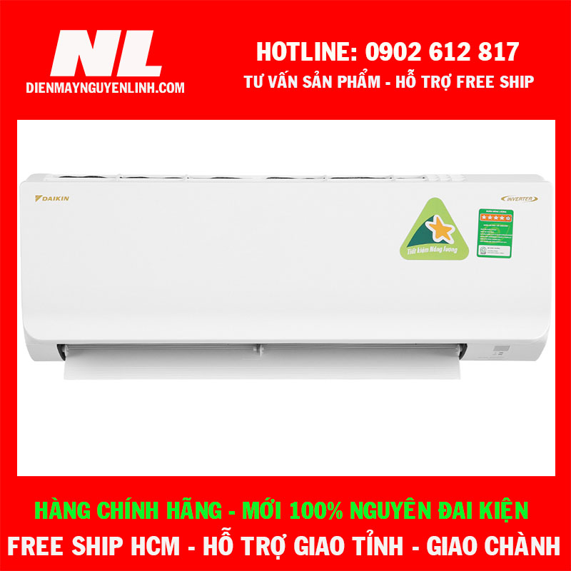 [HCM]Máy lạnh Daikin Inverter 1 HP FTKA25UAVMV