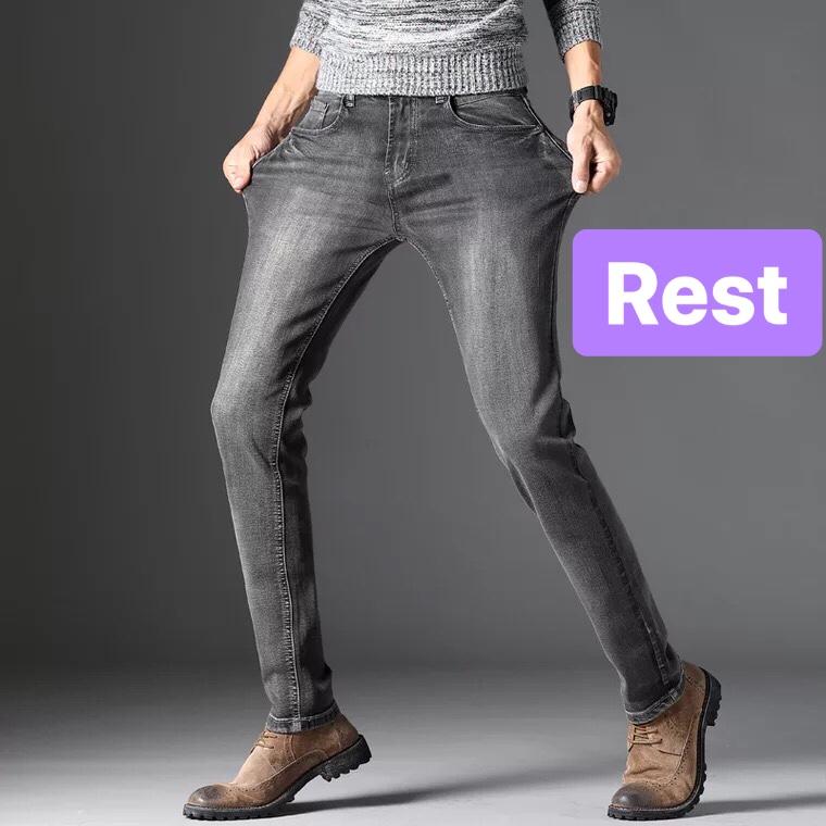 QUẦN JEAN NAM EVEREST CHẤT BÒ CAO CẤP XÁM TRƠN LÔNG CHUỘT PC-456 EVEREST FASHION