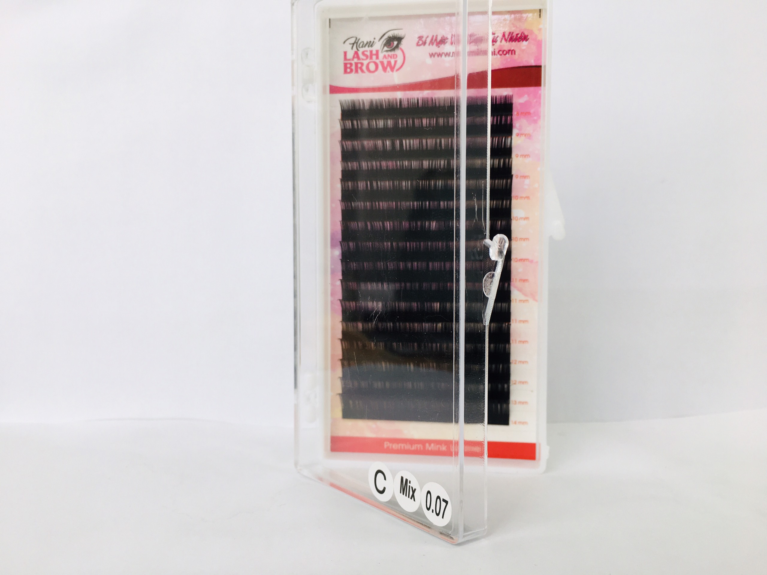 Lông mi khay độ cong C dùng nối volume mềm mịn - Hani Beauty