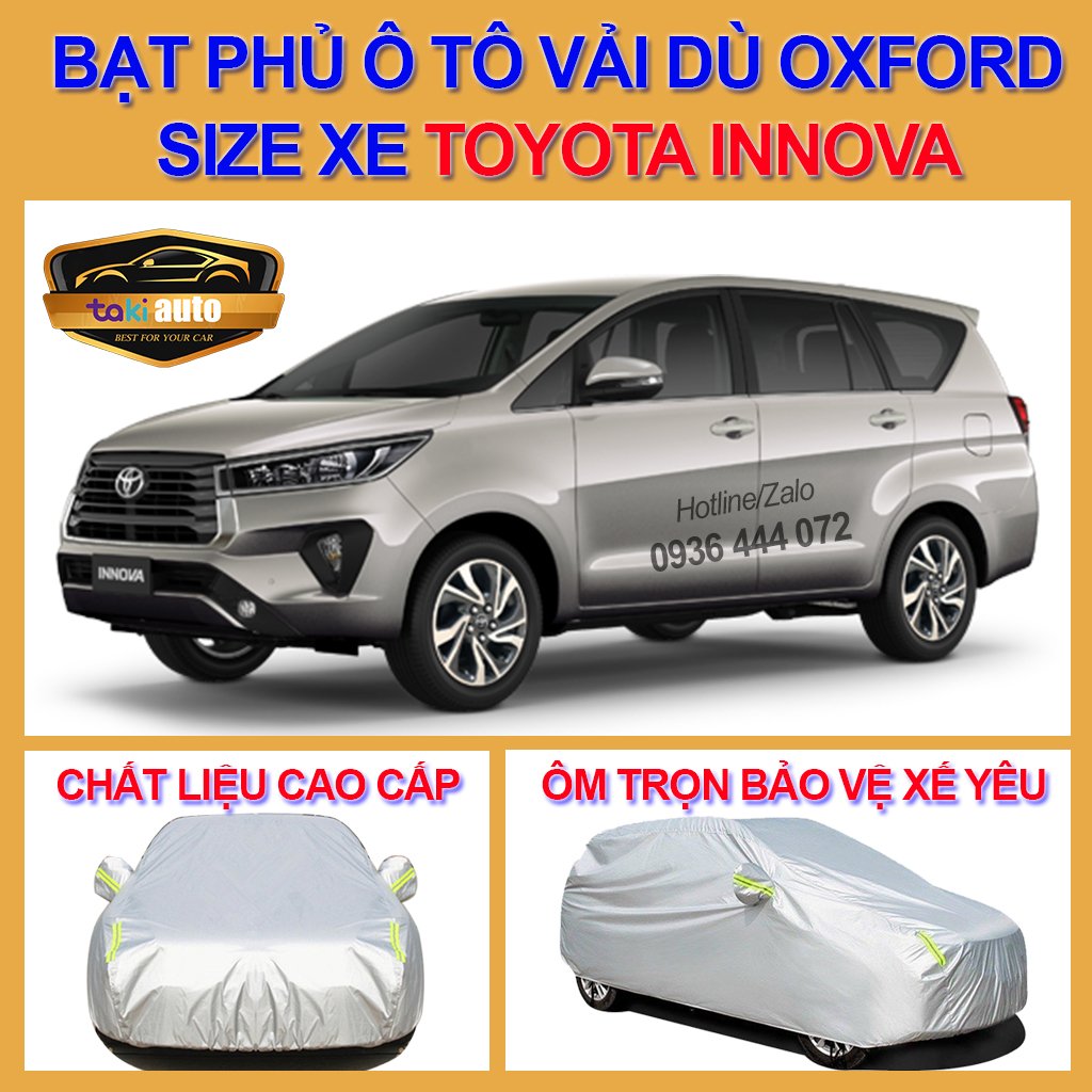 [Innova] canvas hooded cars 7 seat Innova parachute cloth Oxford high-grade, coat tarpaulin coating hooded cover sealing cover sun, rain cover, anti-hot, waterproof protection vehicle Oto 7 seat, silver cover Hood car coated silver beautiful durable