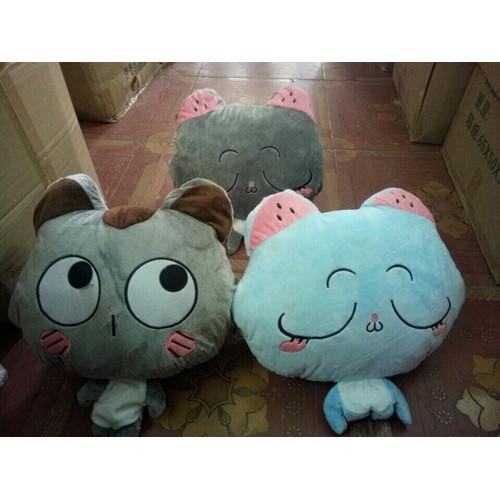 Bộ chăn gối hình thú 3in1