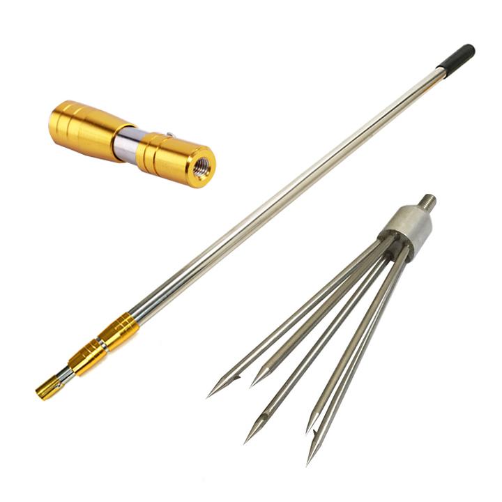 Dụng cụ bắt cá 5 chân có ngạch có cán 3M