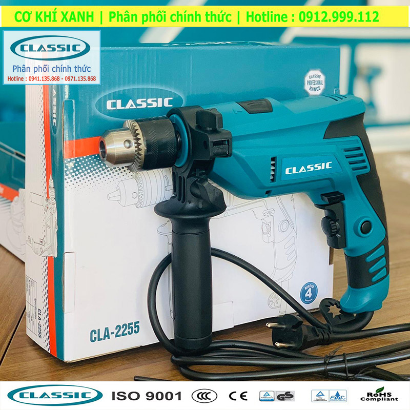 Máy khoan điện CLASSIC CLA-2255, công suất 550W