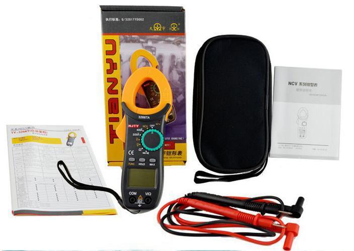Ampe kìm kẹp mét NJTY 3266TA bỏ túi, công cụ sửa chữa điện , điện lạnh có đo thông mạch và kiểm tra dây đứt