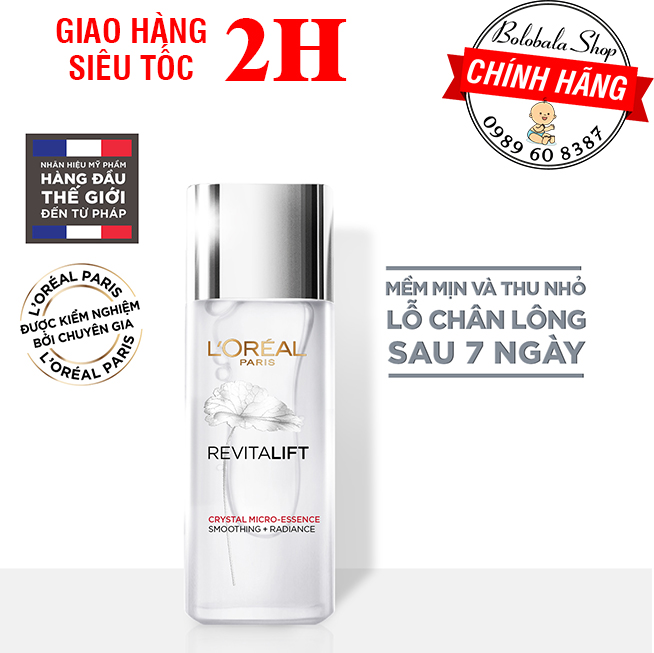 Dưỡng Chất Căng Mướt Da L'Oreal Revitalift Crystal Micro Essence Loreal 22ml - Date mới