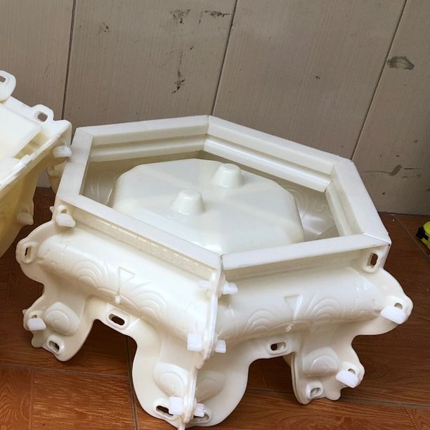 Khuôn đúc chân đôn lục giác 45, 50 nhựa abs có lòng trong