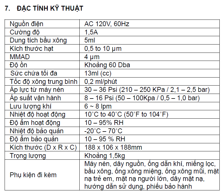 MÁY XÔNG KHÍ DUNG NEB EASY (trọn bộ)