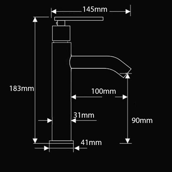 [HCM]Vòi lavabo lạnh inox 304 SUS2114