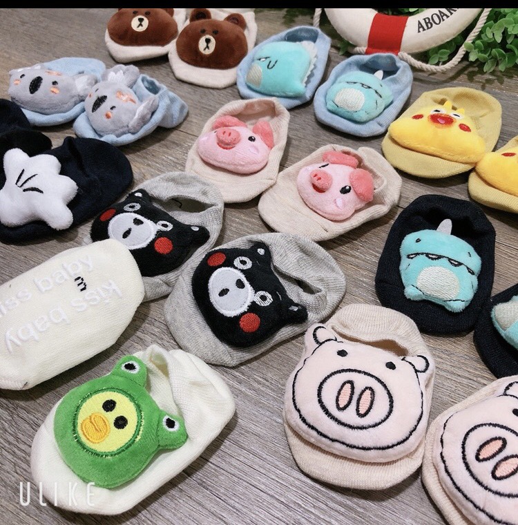 Chọn mẫu) Tất sơ sinh hình thú cho bé ( sỉ lẻ đồ sơ sinh cho bé bebong86 )