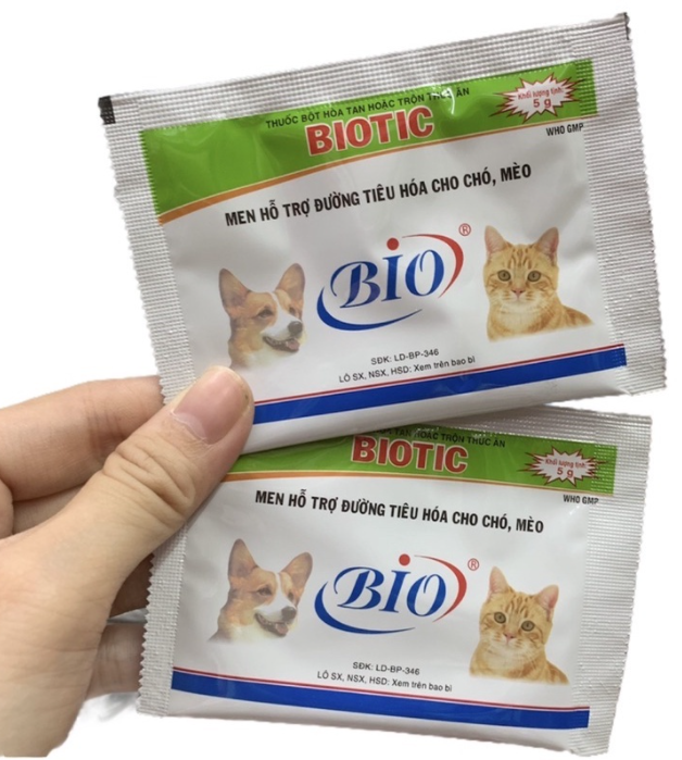 Men Tiêu Hóa Cho Chó Mèo BIOTIC 5g
