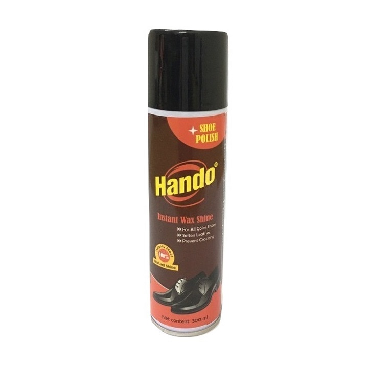 [Hoàn Tiền 10%] Chai xịt bóng bảo dưỡng giày da Hando 300ml - Dùng cho tất cả các loại giày da và trang phục da BH833