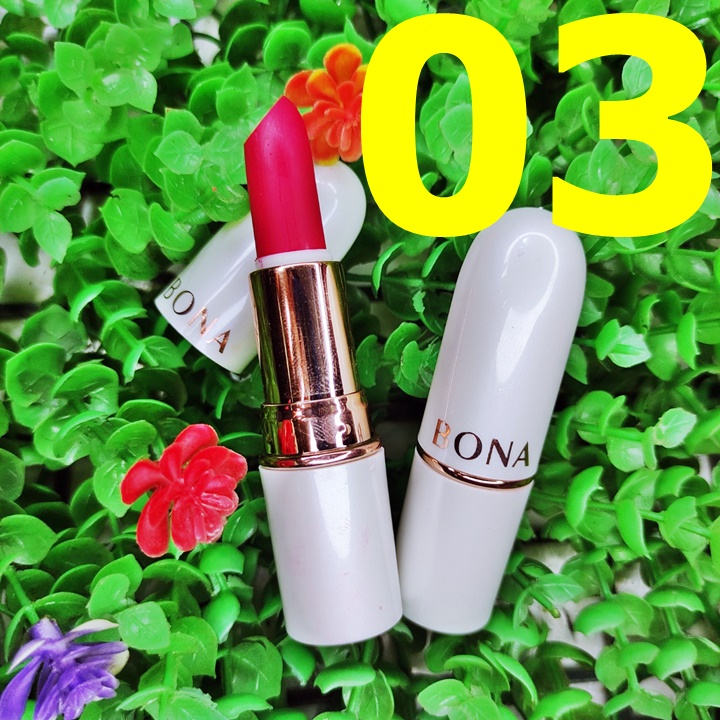 Son Thỏi Sáp Siêu Lì Bona Bám Màu Lâu Trôi