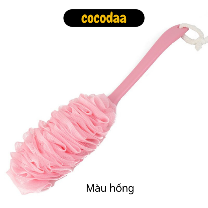Cây chà lưng - Cây cọ lưng bông tắm cán dài Nhật Bản - Cọ kì lưng bông tắm tiện dụng, tẩy tế bào chết da