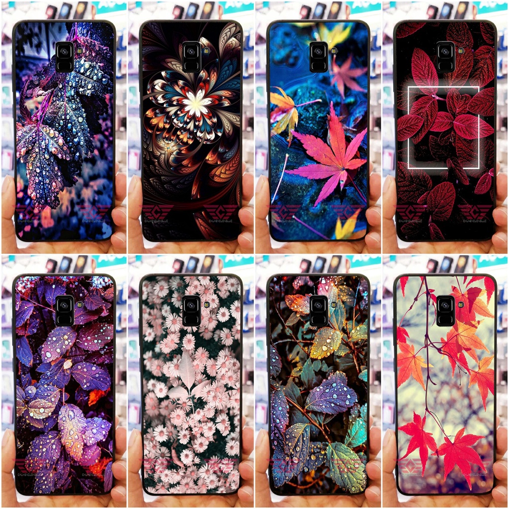 Ốp lưng samung J6, J6 PLUS, A6, A6 PLUS, A8, A8 PLUS hoa lá 2022 cực đẹp