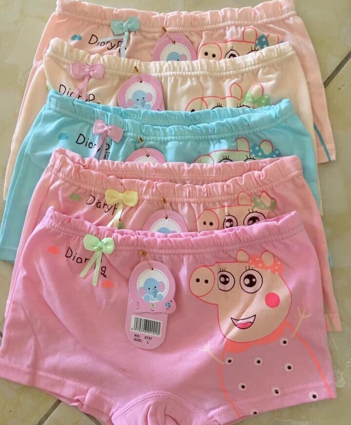 [Set 5 và Set 10] Quần chíp đùi hình heo siêu yêu cho bé,Quần lót đùi cho bé,Quần lót trẻ em,Quần lót