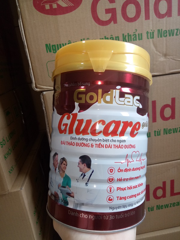 SỮA TIỂU ĐƯỜNG GOLDLAC GLUCARE 900G - Dành cho người tiểu đường, tim mạch, huyết áp