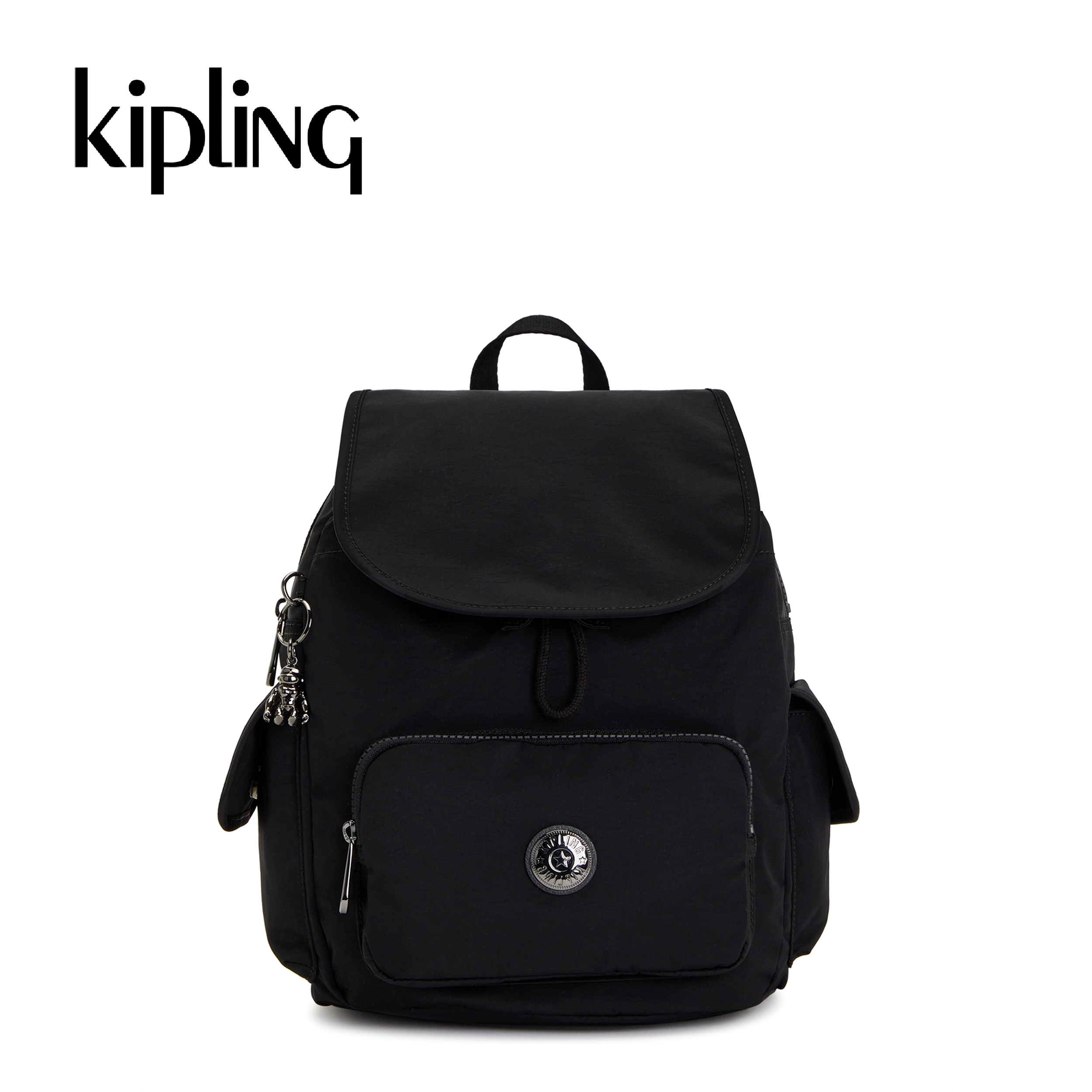 Kipling Balo City Pack S - Rich Black/ Elevated Wine - HUKI2525