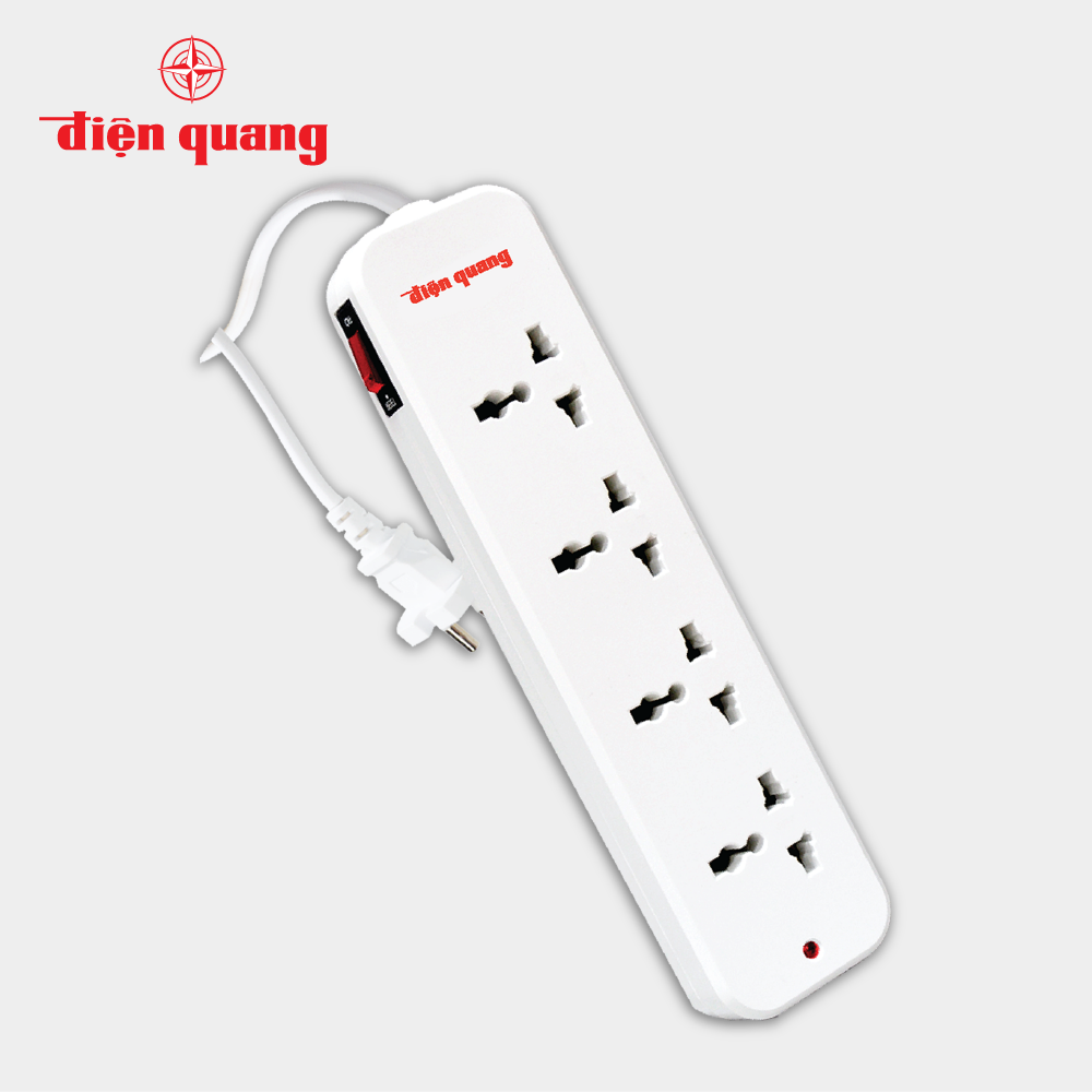 Ổ cắm Điện Quang ĐQ ESK02 143L2 (4 lỗ 3 chấu dây 2 mét)