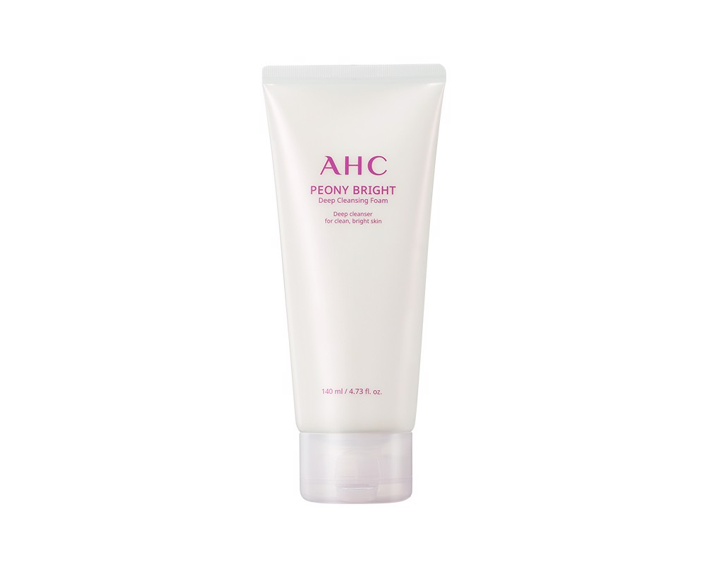 Sữa Rửa Mặt Làm Sáng Da AHC Peony Bright Deep Cleansing Foam 140ml