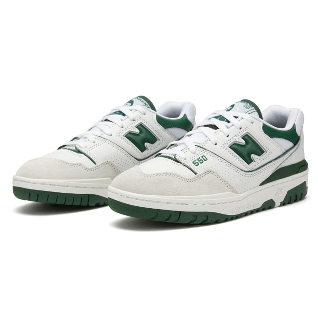 Giày Sneaker NB 550 White Green ( Giày NB 550 Trắng xanh)