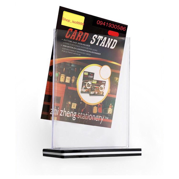 Menu mica A5, Card Stand A5 (14,8 x 21cm)