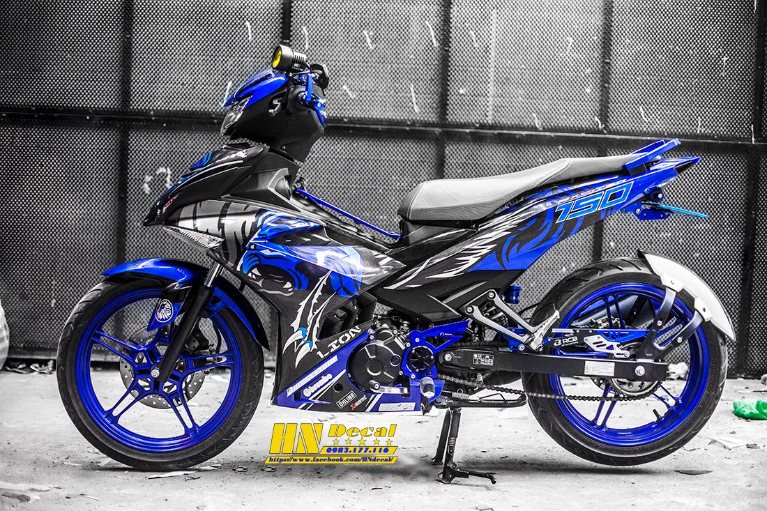 Tem Trùm Exciter 150 Xanh Đen Lion