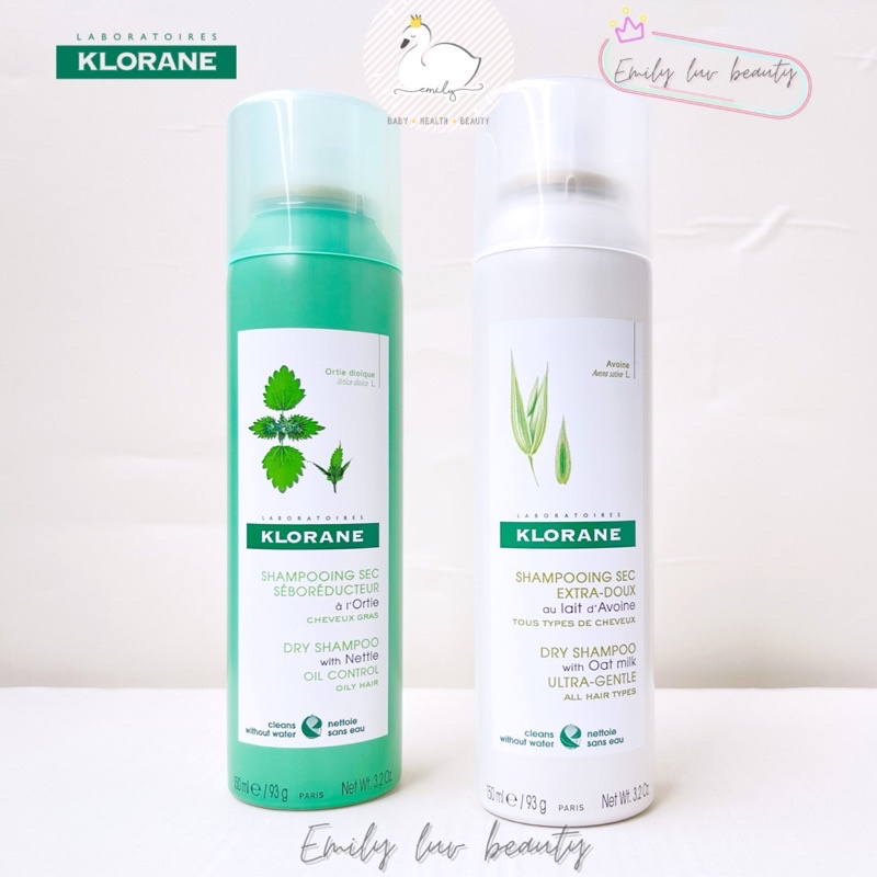 (Mẫu mới) Dầu gội khô Klorane 150ml