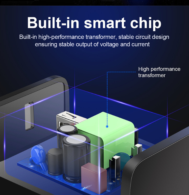 Củ sạc nhanh 18W, QC 3.0, 1 cổng usb 3.0, chân tròn