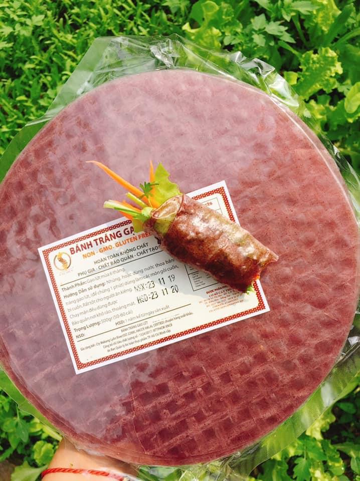 Bánh tráng gạo lứt đen (500gr)