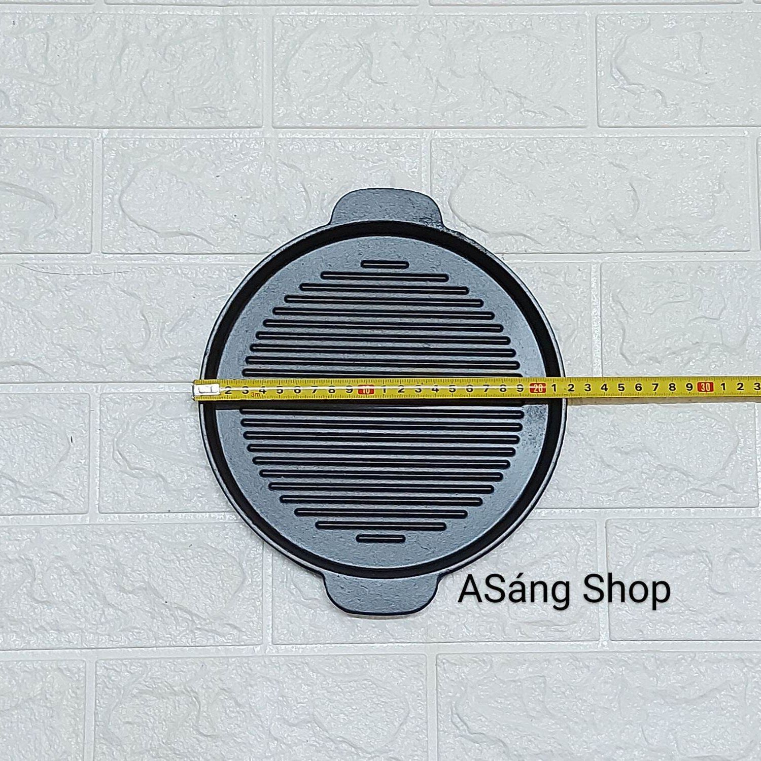 Bộ bếp nướng cồn inox + chảo gang (đen, trắng)