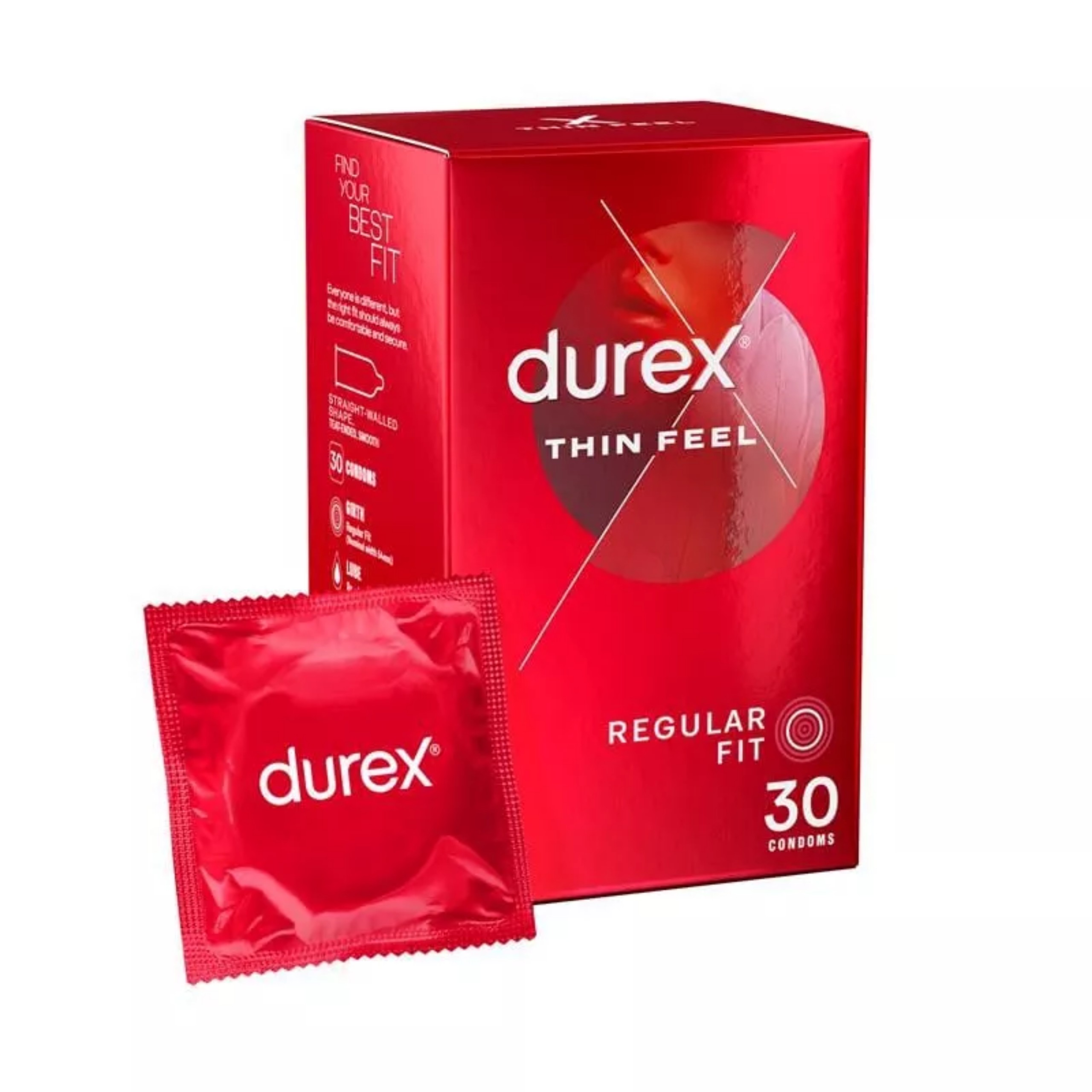 Bao Cao Su DUREX THIN FEEL Regular Fit Mỏng - Hộp 30 Chiếc