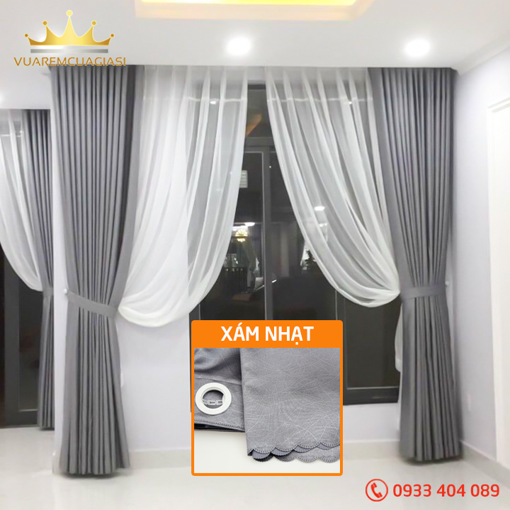 Rèm cửa đủ Size Rộng 4m, chiều cao tùy chọn
