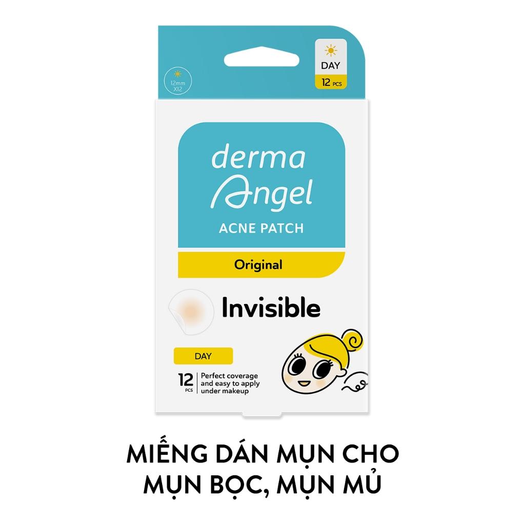 Combo 2 Miếng Dán Mụn Dùng Cho Ban Ngày Derma Angel 12 Miếng