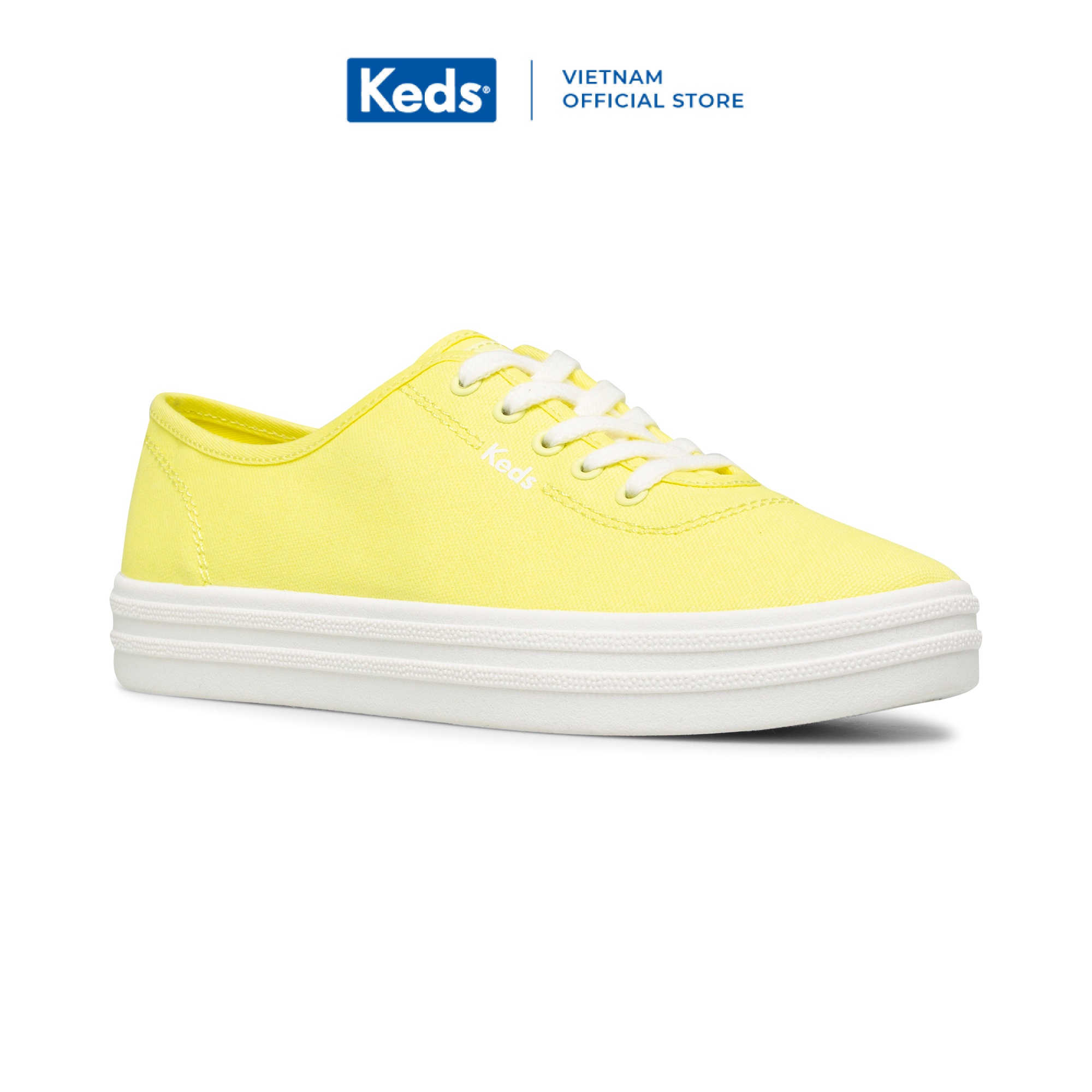 Giày Keds Nữ - Breezie Canvas - Neon Yellow - KD065865