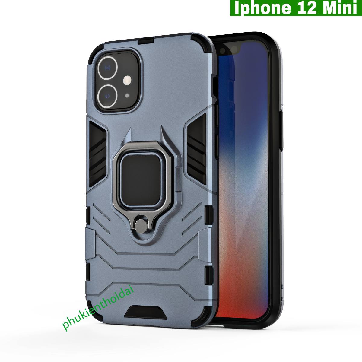 Ốp lưng IRON MAN IRING Iphone 12 Mini chống sốc cao cấp nhẫn hút ô tô