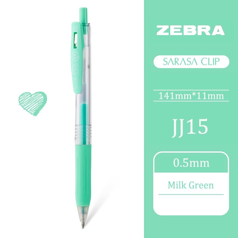 Bút bi gel Zebra Sarasa clip - Milk colour