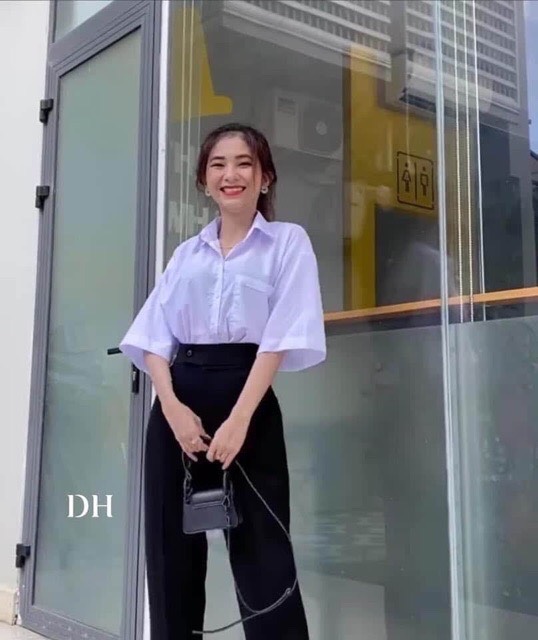 Áo sơ mi tay lỡ DH12