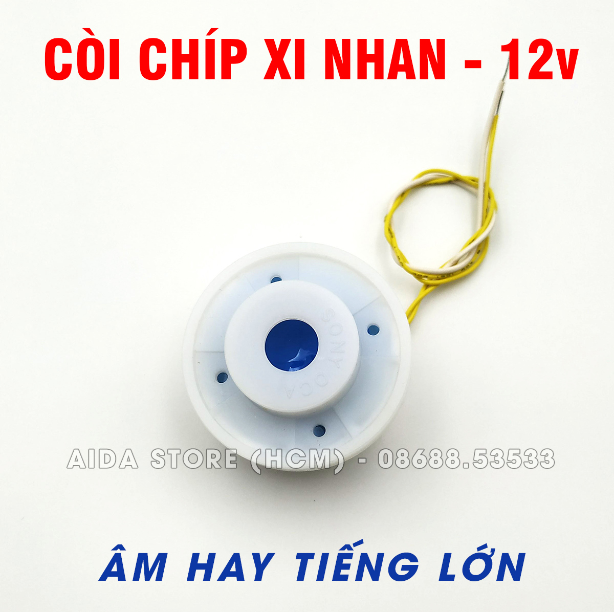 [HCM]Còi kèn chíp báo hiệu xi nhan âm hay tiếng kêu to rõ lắp ô tô xe máy - DC 12v