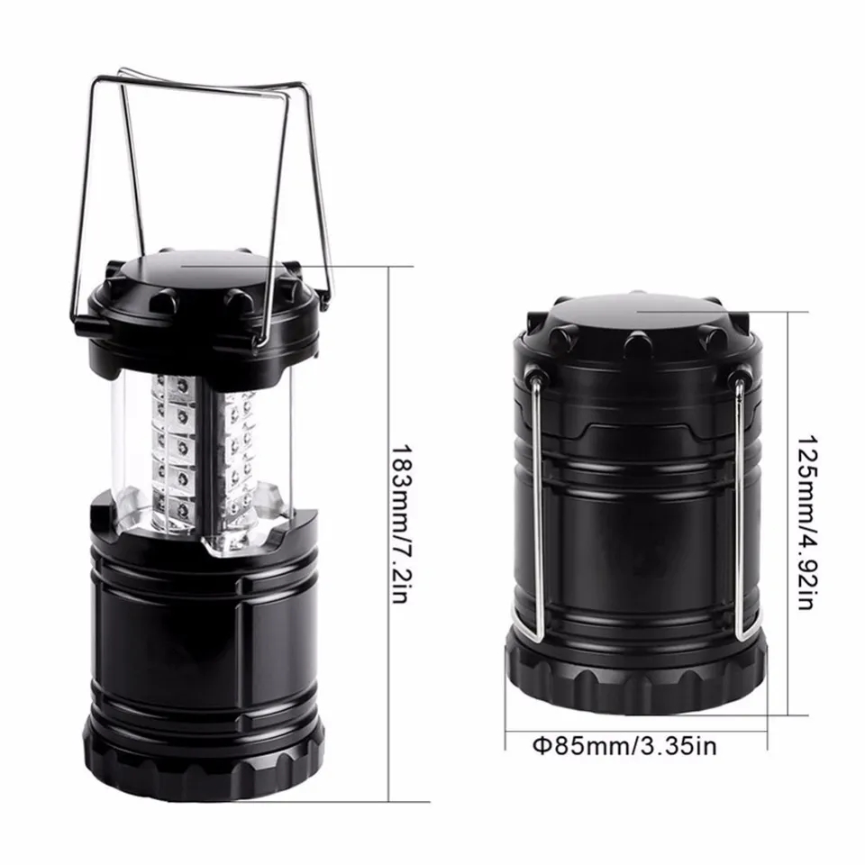 Hurricane lamp lights outdoor portable table lamp 30 led good quality (bundled battery)
