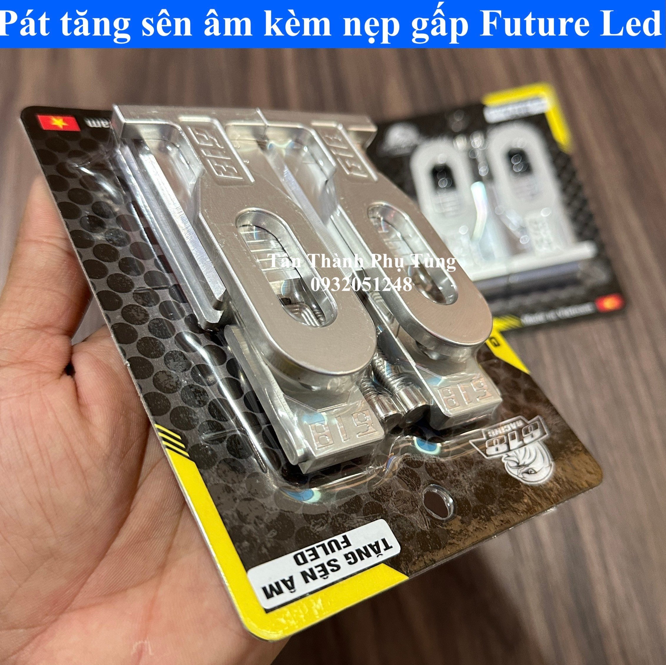 Pát tăng sên âm Future Led kèm nẹp gấp- 618