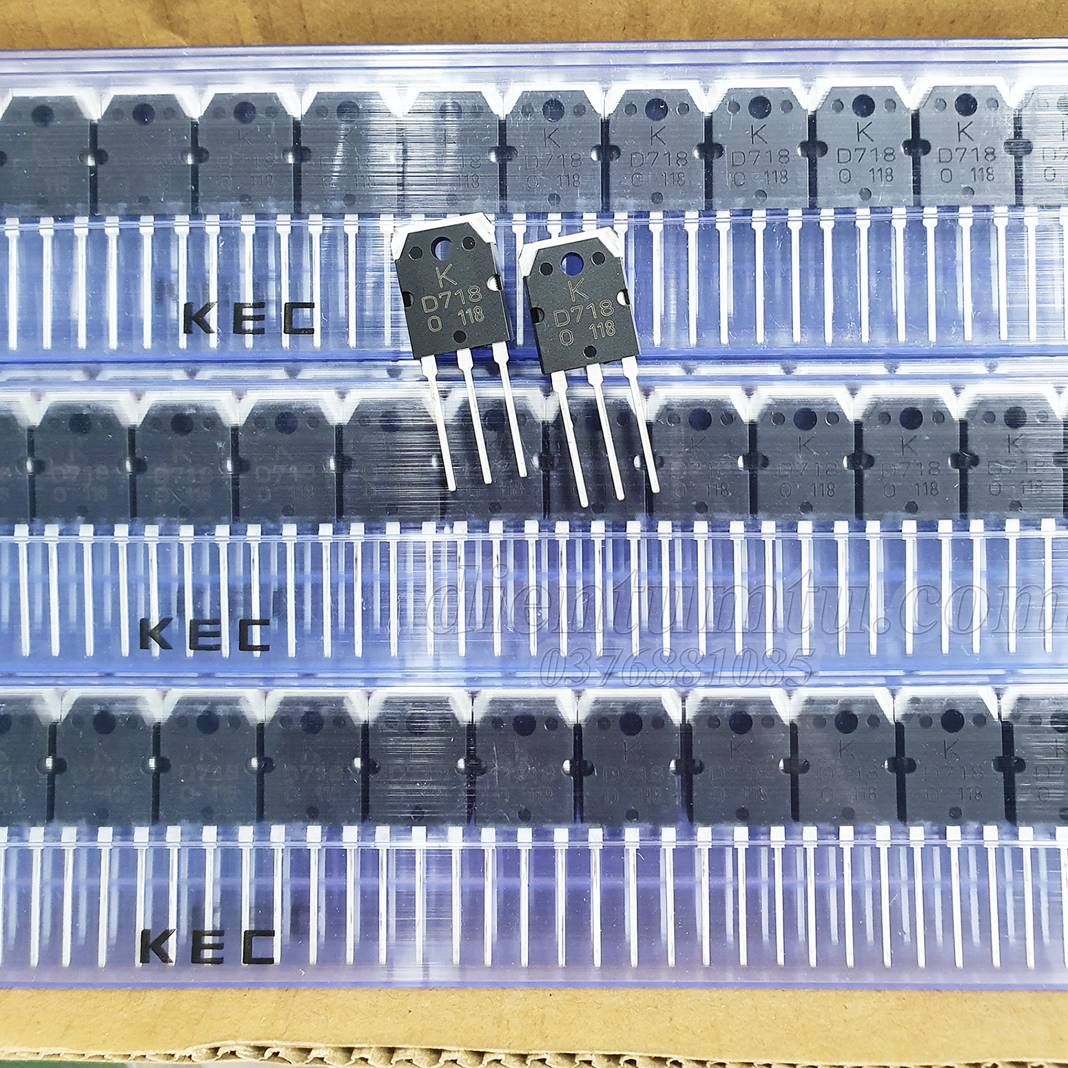 Sò - Transistor D718 B688 (2SD718 và 2SB688) - Hàng Zin KEC - Lưng Đồng Dày - Chân Dài