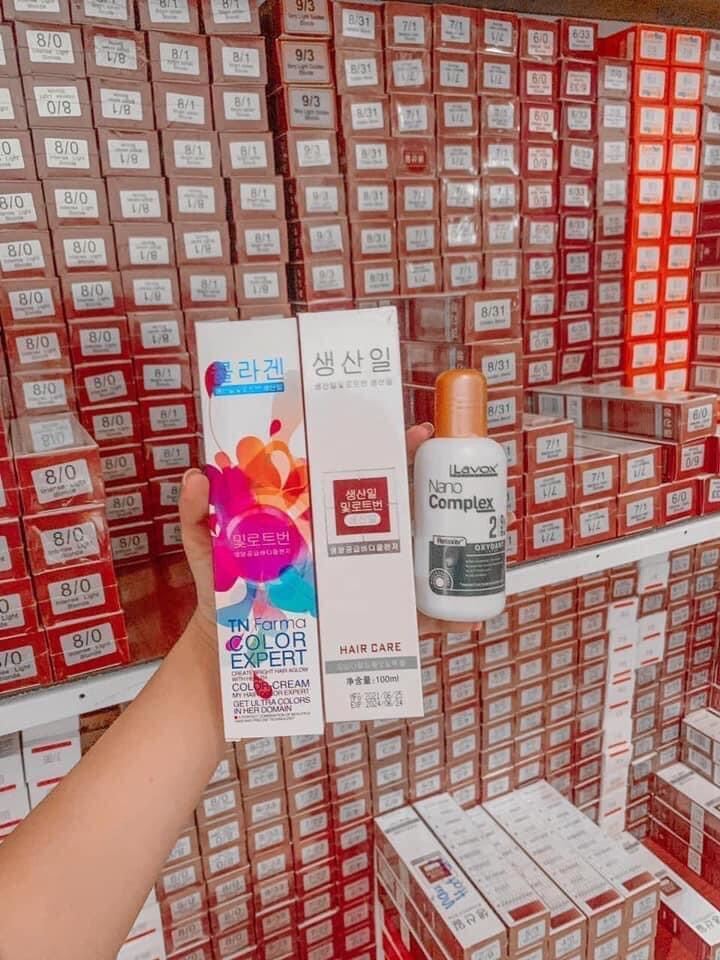 Nhuộm Tóc Màu NÂU CAM ĐẤT Không Tẩy