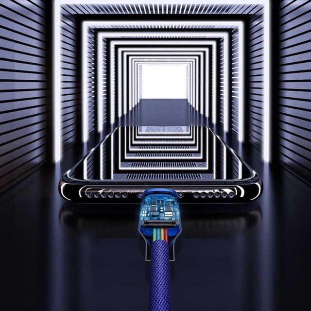 Cáp sạc nhanh 18W dùng cho iPhone 11 , Iphone 11 Pro , Pro Max - Baseus Cafule Data Cable Type-C to iphone 11